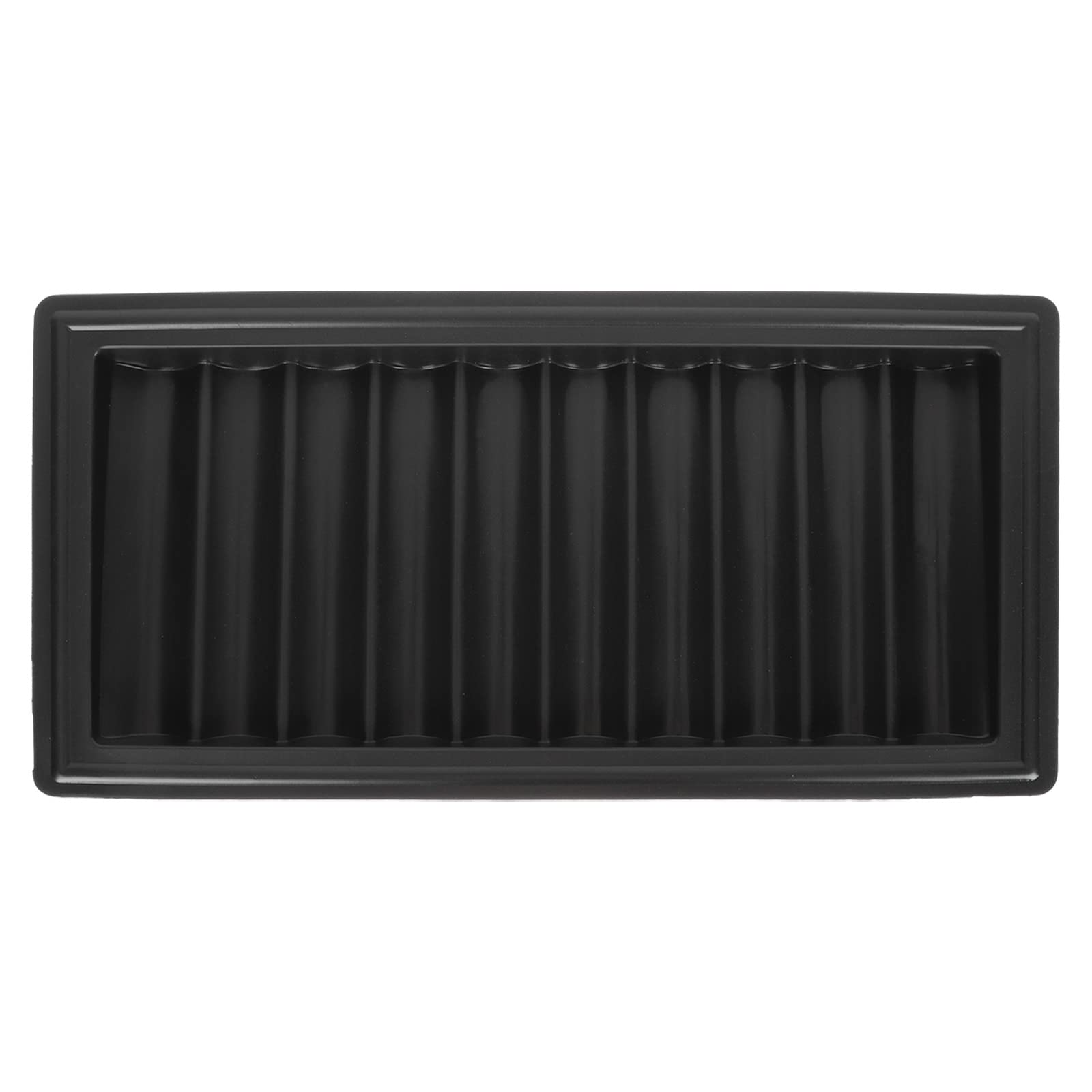 TOYANDONA Plateau de rangement en plastique pour jetons de poker pour la maison et la boutique - Support de jeton de poker peu encombrant, capacité de 500 jetons, noir
