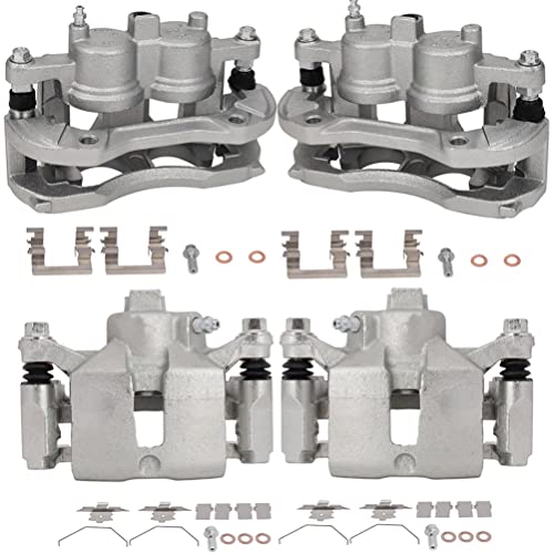 Image of SCITOO Front Rear(Left+Right) Brake Calipers With Bracket 18B4988 18B4989 18B4644 18B4645 Compatible For Chevrolet Impala 2006-2010 For Chevrolet Monte Carlo 2006-2007