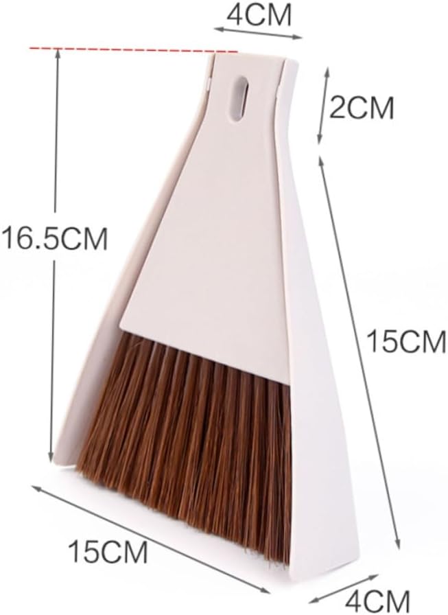 Multipurpose Beige Keyboard Brush Cleaning Tool for Desktop Window Door Track and Grooves Portable Broom for Easy Everyday Cleaning