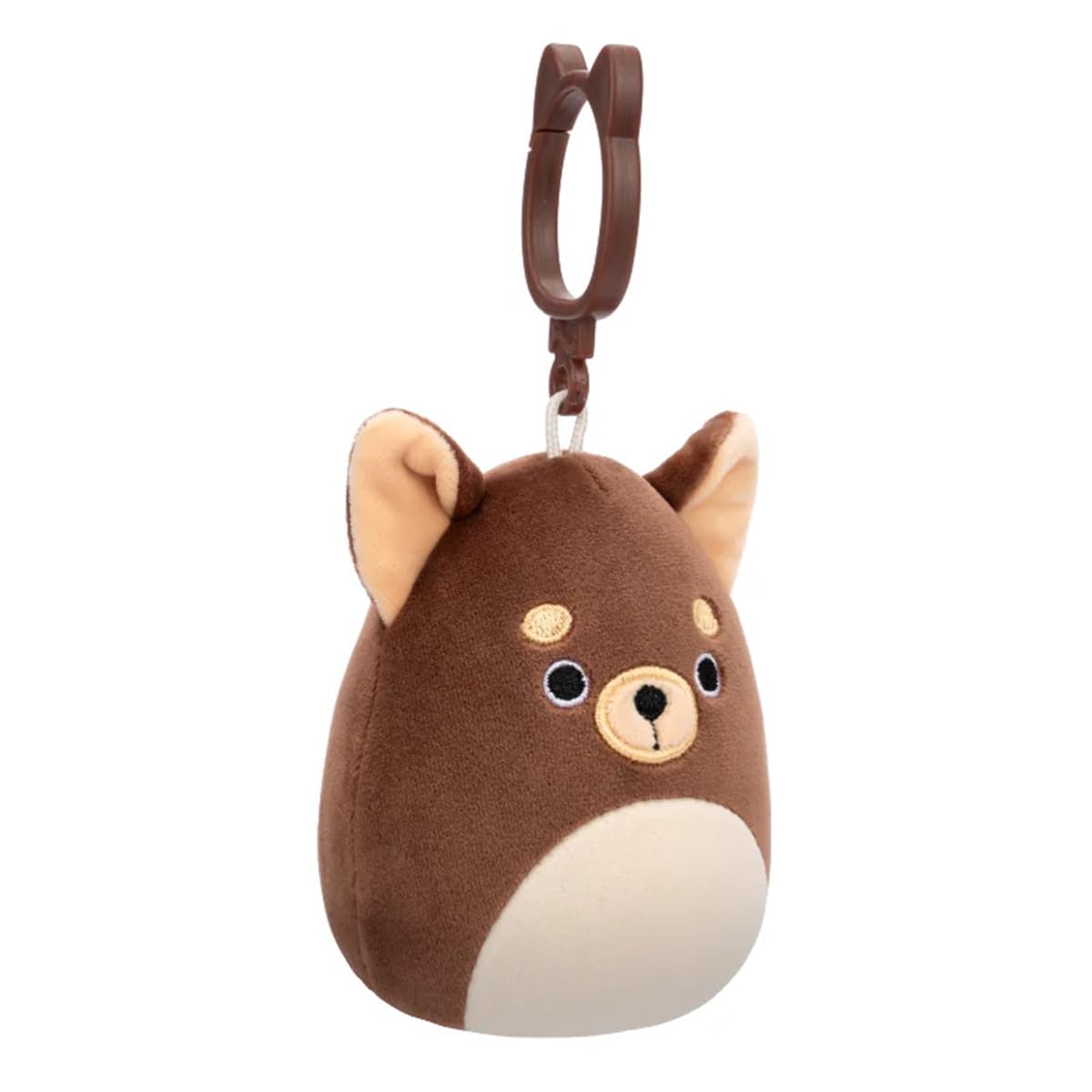Squishmallows 3.5in Mini Clip-On - Barkevina, Brown - Image 3