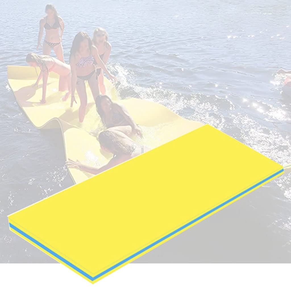 Tappeto Galleggiante Letto Galleggiante in Piscina, Letto Galleggiante in Schiuma XPE Resistente agli Strappi a Tre Strati, for Spiaggia/Piscina/Oceano (Size : 360x180x3.5cm/142x71in)