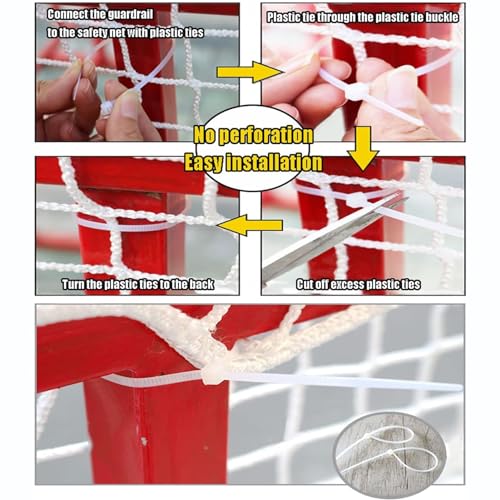 Red de escalada exterior de 3 cm resistente a rayos UV para terrazas 7