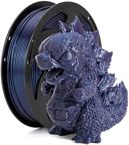 PLA Filament 1.75mm Color Change 3D Printer Filament 250g (0.55lbs) Spool, Chameleon Blue Purple Shiny Sparkle Glitter by Different Light and Angle, PLA 3D Printing Filament (Nebula Purple-250g)