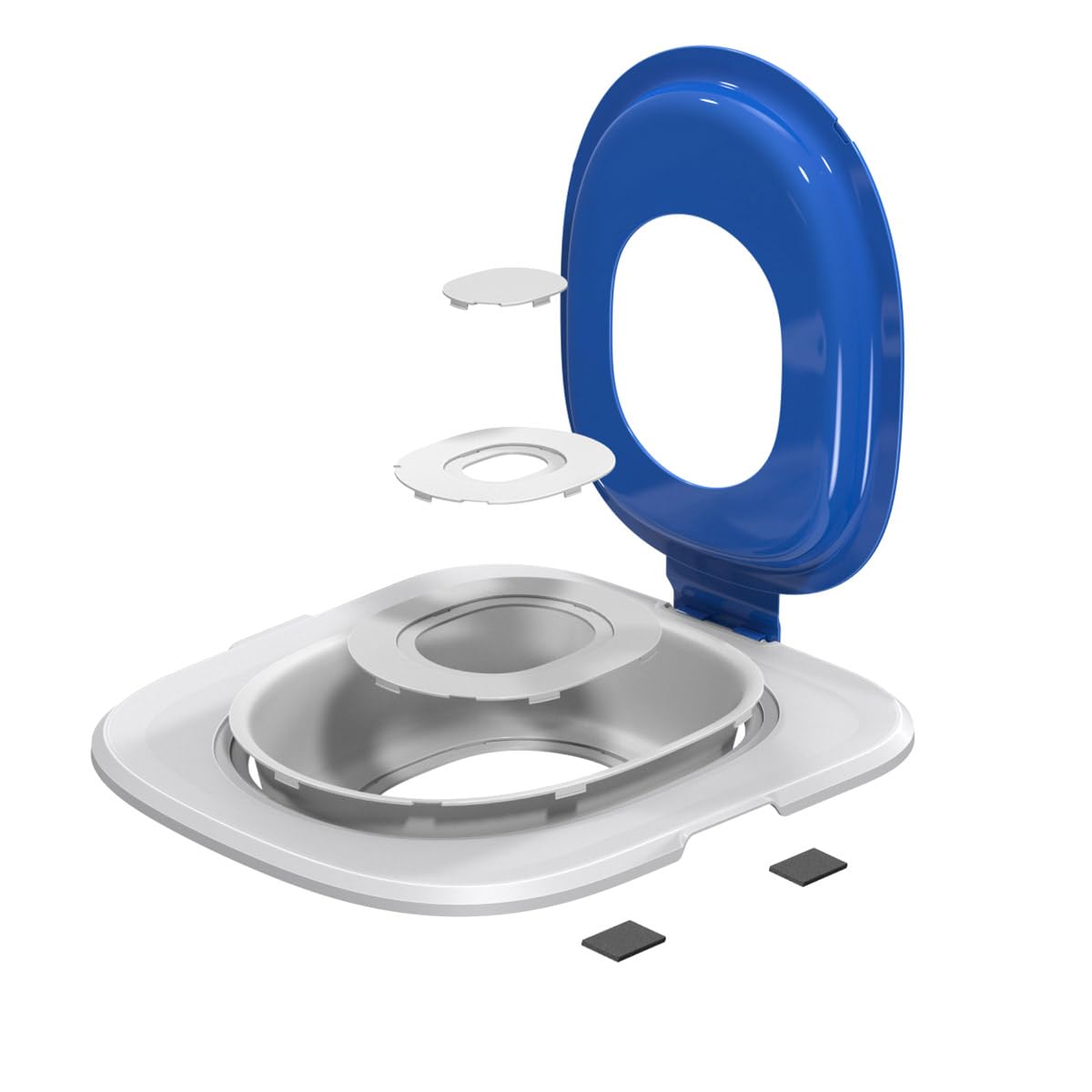 Kit de Entrenamiento de Inodoro para Gatos | Kit de Entrenamiento para IR al baño para Gatos y Caja para Gatos (Azul)