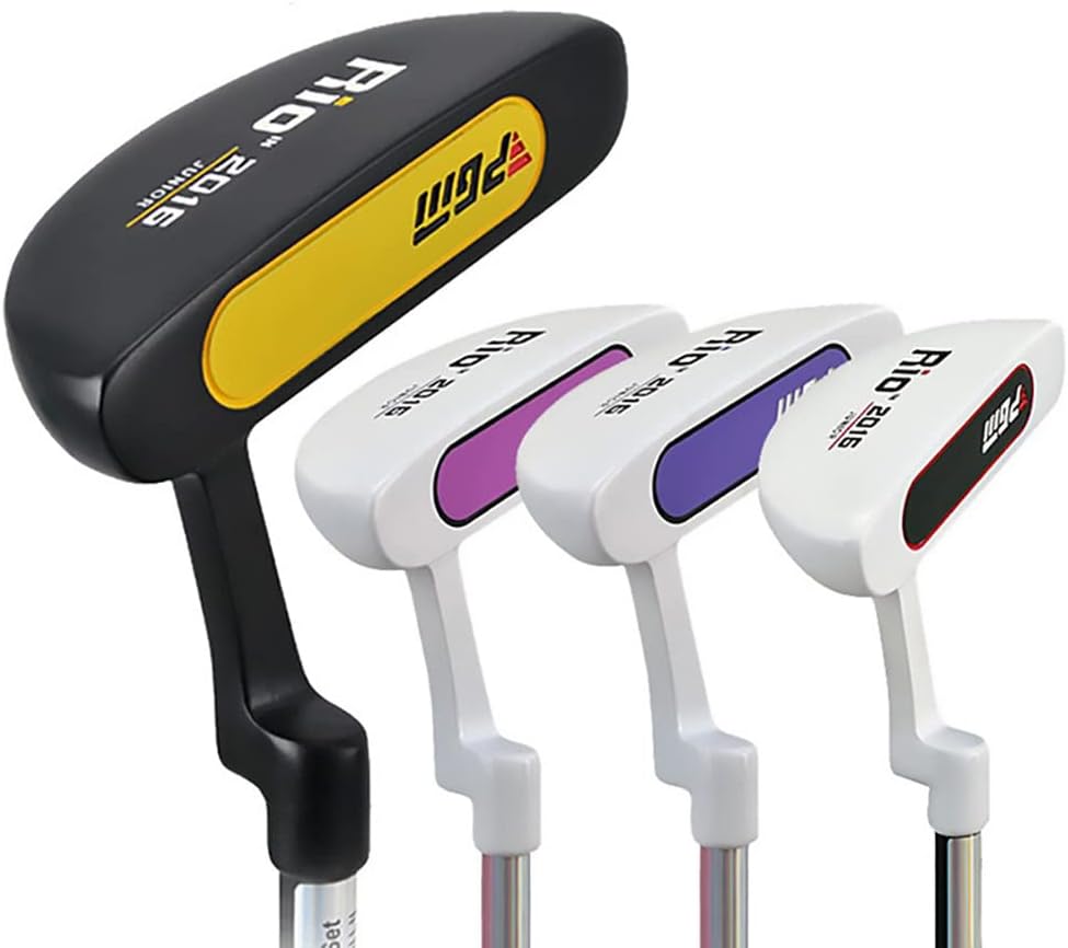 3-12 Age Boys Girls Kids Golf Putter Children's Junior School Practice Learning Golf Club Putters Swing Putter (Black White,Age 9-12)