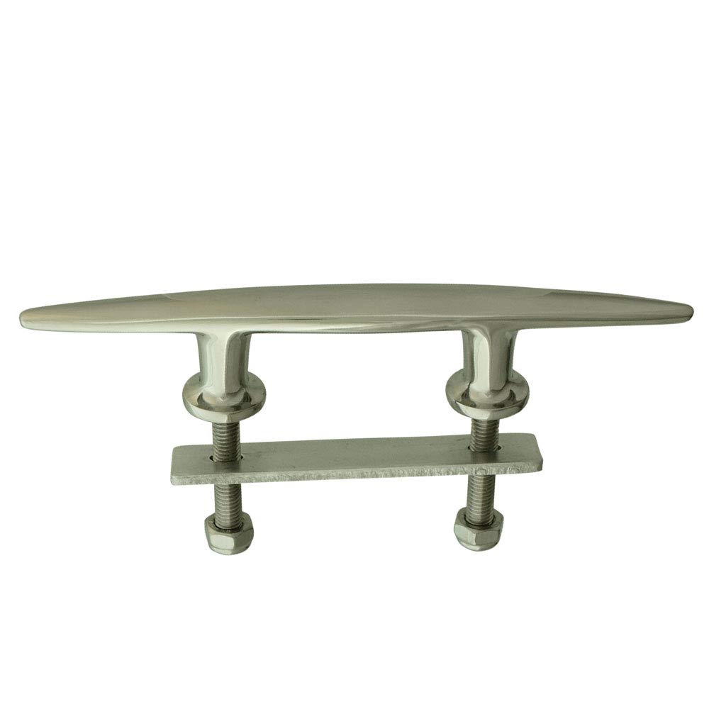 Klampe mit Gewinde und Gegenplatte, 177mm, Edelstahl A4