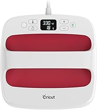 Cricut EasyPress 2 Heat Press Machine 9 in x 9 in, Ideal for T-Shirts, Tote Bags, Pillows, Aprons & More, Precise Temperature Control, Features Insulated Safety Base & Auto-Off, Raspberry