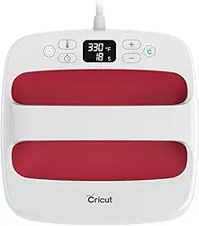 Cricut EasyPress 2 (22,5 x 22,5cm) 220V, Framboesa. Ideal para estampar camisetas, ecobags, travesseiros, aventais e muito mais, controle preciso de temperatura, com base de segurança isolada