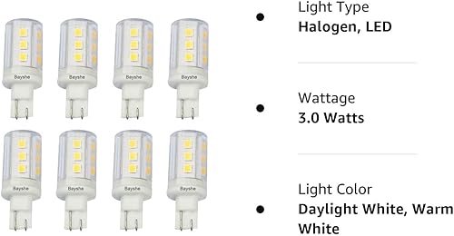 Miniatura 8 de Bombilla LED con base de cuña T10, equivalente a 30 W, halógena de 30 W, 12 VACCC para cámper, caravana, sastre al aire libre, paisaje, patio,