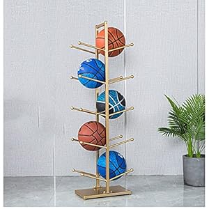 Ballenreks Voetbalhouder Dubbelzijdig Basketbal Sport Bal Opslag Rack Verwijderbare Metaal, Vrijstaand Sportuitrusting…