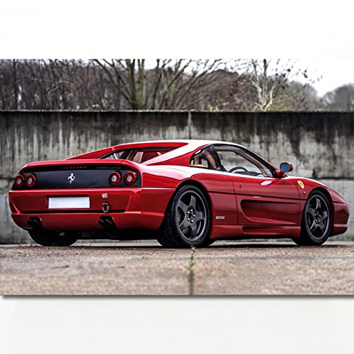 80年代 ビンテージ フェラーリ アートポスター 額縁付 旧車 レトロ 当時物 Ferrari Vintage Retro Ad High-Quality 22inx17in Art Poster
