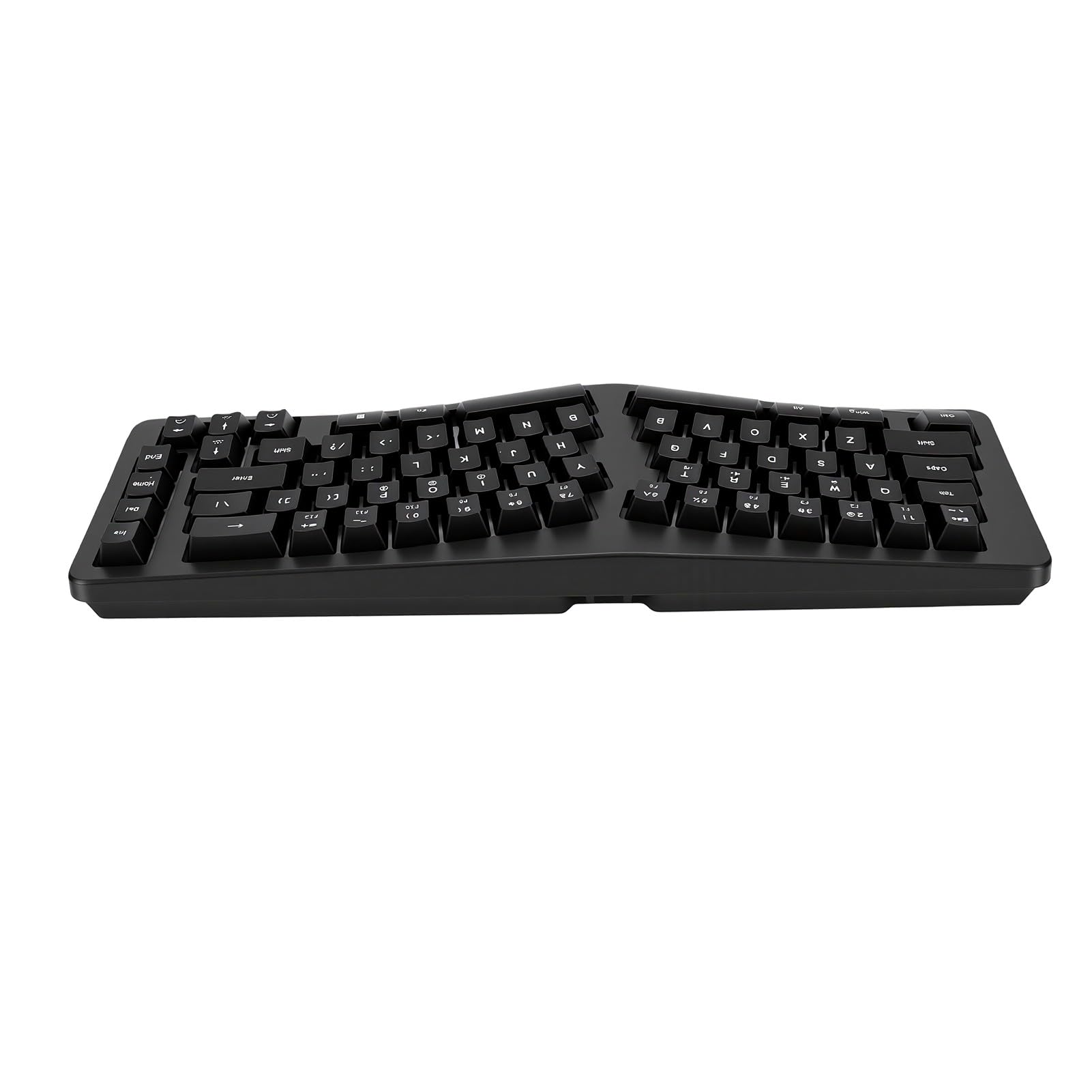 Tastiera Ergonomica Divisa 69 Tasti RGB Dinamico Cablato (BLACK)