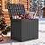 DWVO 30 Gallon Outdoor Storage Box with Side Handles and Lockable Lid, Weatherproof Resin Deck Box for Patio, Cushions, Pool Accessories, Garden Tools, and Supplies - Black
