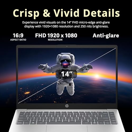 HP Laptop 14" FHD Antirreflejo Intel i5-1334U 8GB RAM 512GB SSD Plata miniatura 4