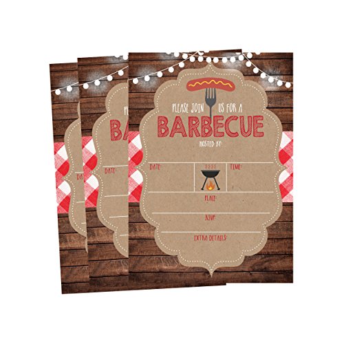 Invitation fête barbecue champêtre pour vos réunions de famille et anniversaires