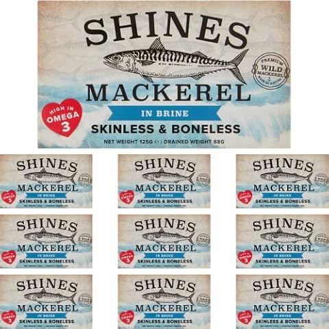 Shines Wild Mackerel in Brine Canned Fish Cover
