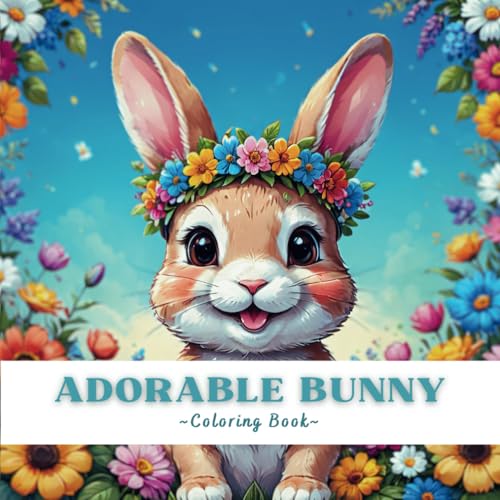Adorable Bunny Coloring Book: A Cute Bunny coloring book For Adults &amp; Kids, With 40 Adorable Illustrations.
