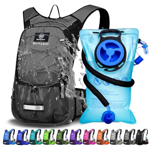 Insulated-Hydration-Backpack-Pack-with-3L-BPA-Free-Leak-Proof-Water-Bladder-Large-Storage-Lightweight-Hiking-Daypack-with-Waist-Pouches-Cooler-Layer-for-Running-Biking-Camping-Festival