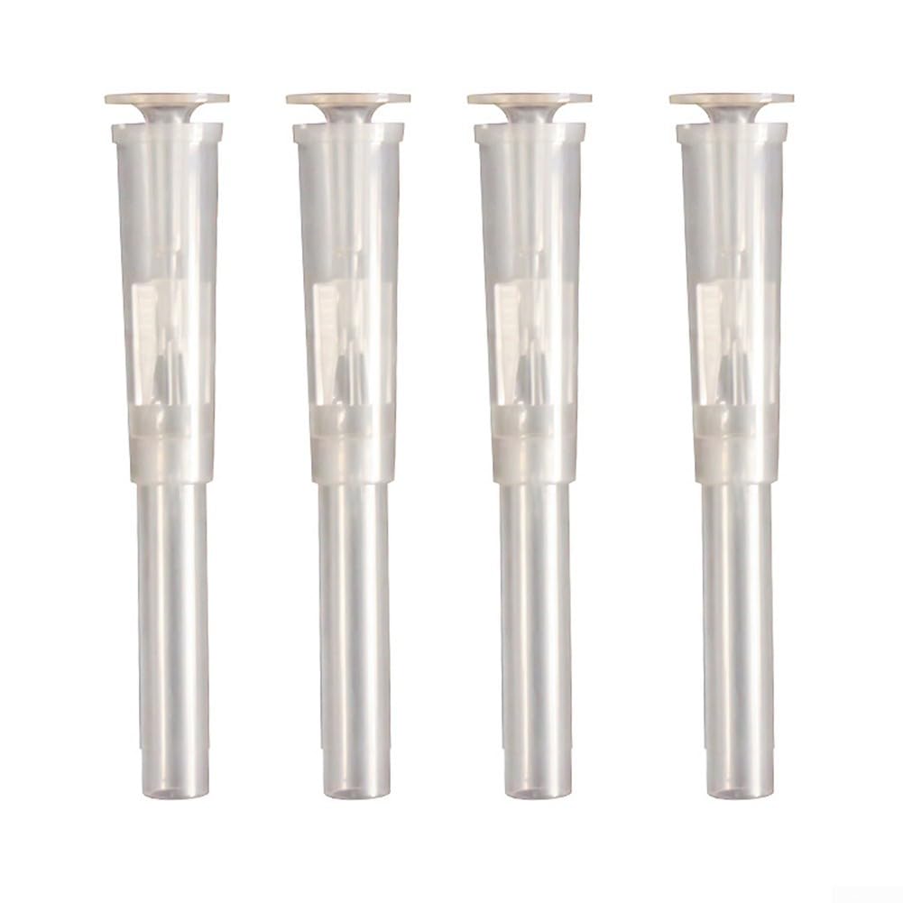 4 Count For Mini Fountain Nozzle Set for Mushroom Style Water Pumps, Suitable for Small Outdoor For Ponds and Indoor Fish Tanks (Transparent)