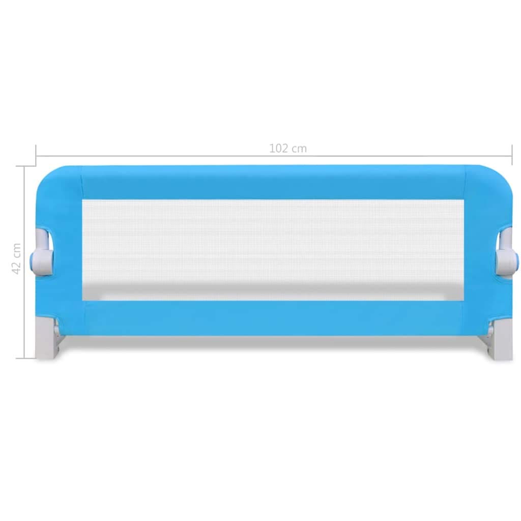 Festnight Barrera de Cama Barrera de Seguridad Infantil para la Cama 102 x 36,5 x 42 cm Azul