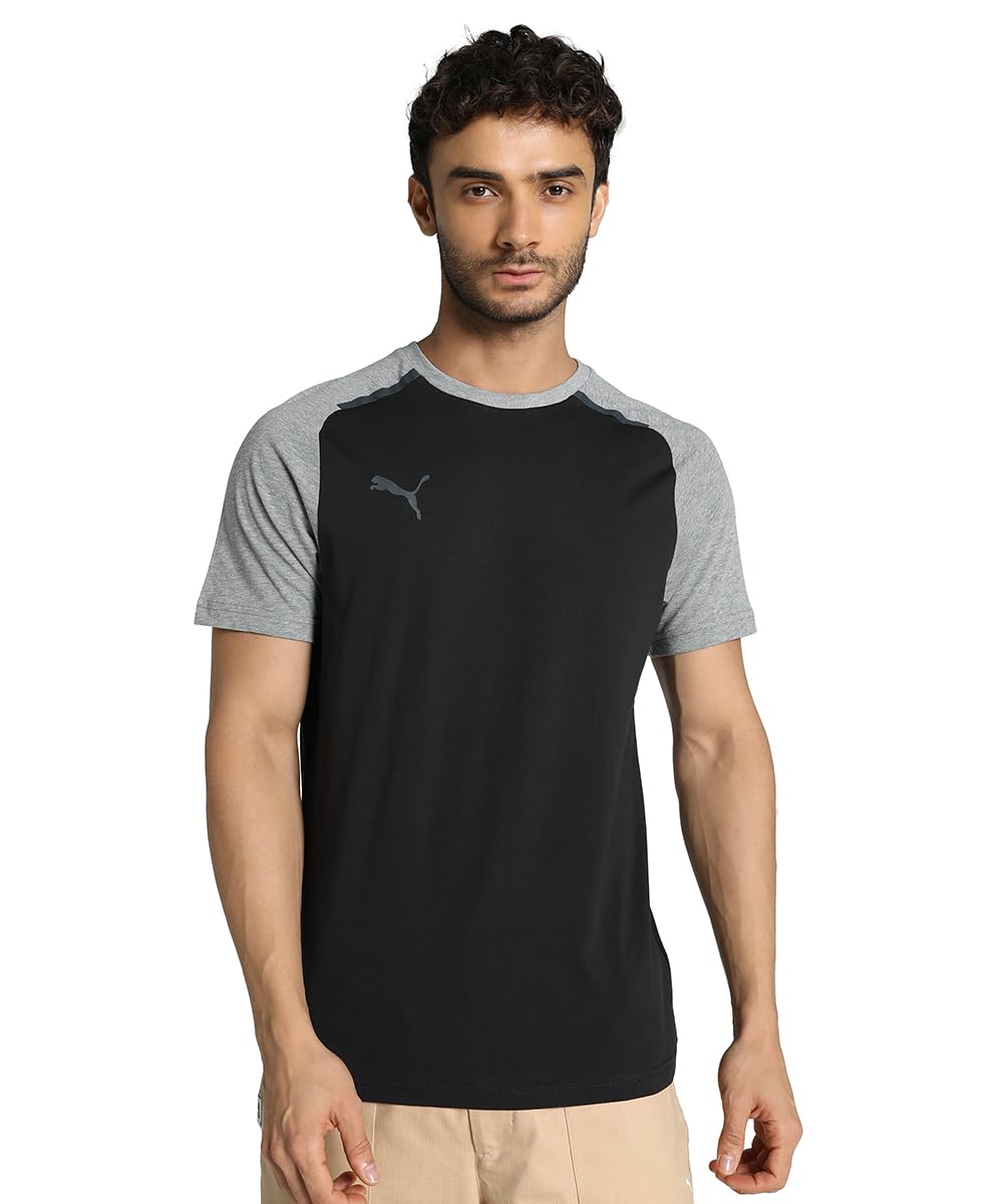 PUMA Men's Teamcup Casuals Tee, Puma Black, XXL UK