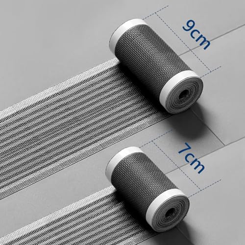 Neodrain Haarsieb Dusche 9cm x 10m Abfluss Haarfänger Duschabfluss Mesh Abflusssieb mit Plastikspatel Haushaltshelfer für Bad, Küche