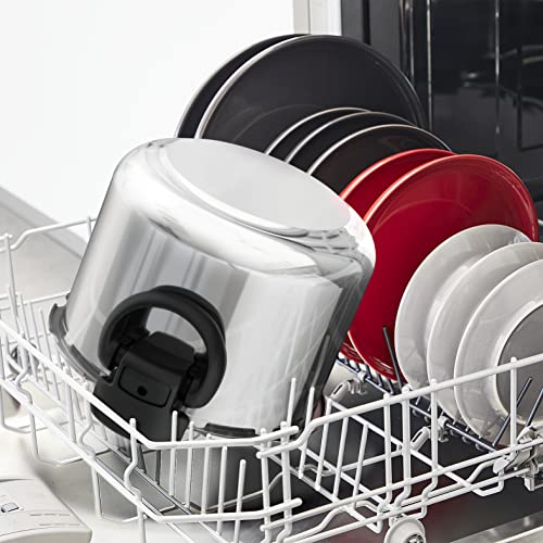 SEB Clipso Now+ Cocotte-minute® 6 L, Résultats de cuisson parfaits, Gain de temps, Ouverture facile, Minuteur intelligent, Fabriqué en France, Poignées rabattables P4900750