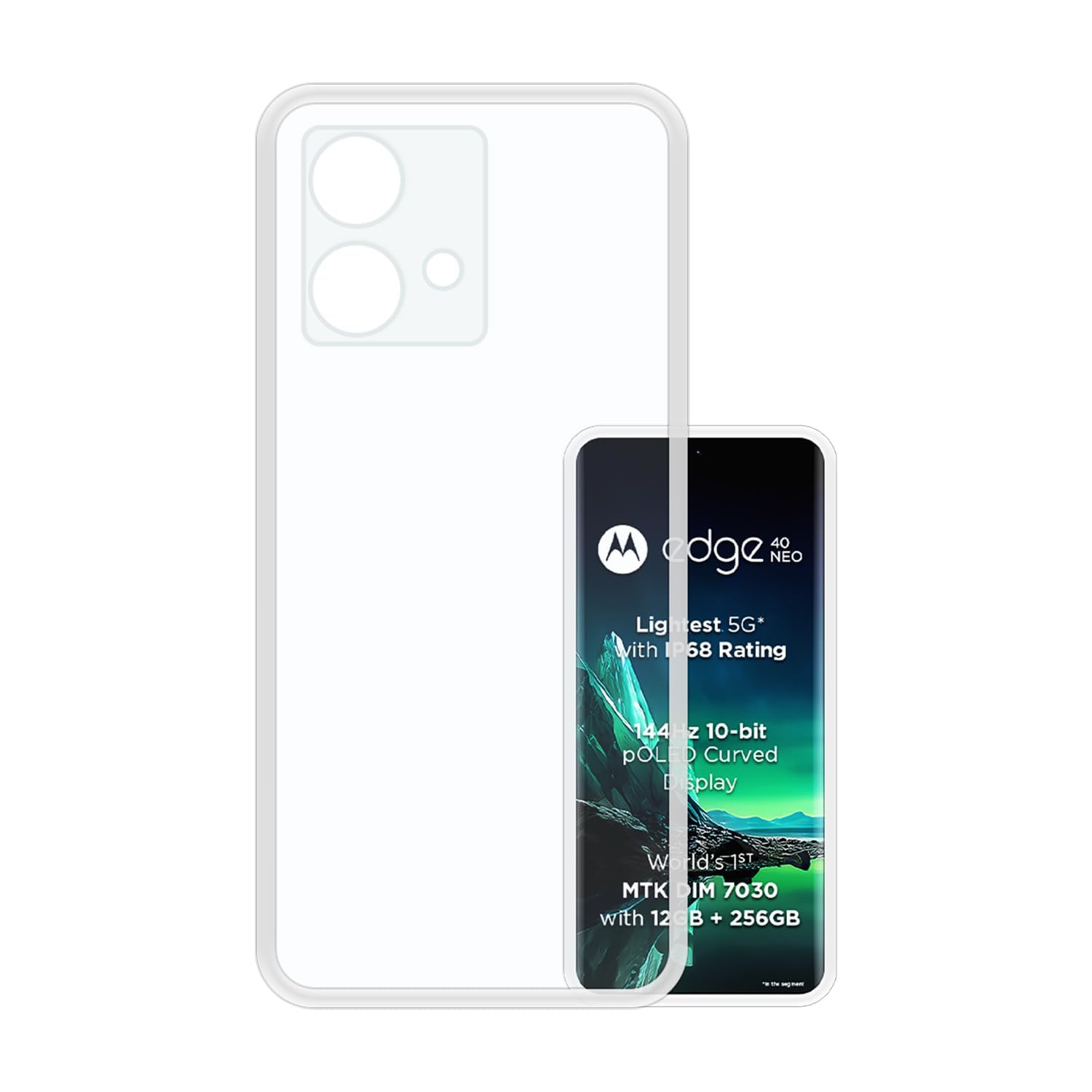 Inktree Moto Edge 40 Neo 5G Back Cover | Slim Soft Back Case for Moto Edge 40 Neo 5G (Transparent) (B0CKFJ12XV) Amazon Price History, Amazon Price Tracker