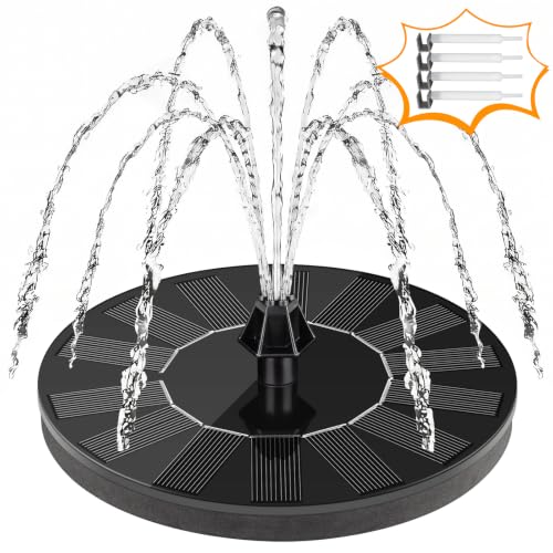 Mademax 1W Solar Bird Bath Fountain Pump, Solar Fountain, Free Standing Floating Solar Powered Water...