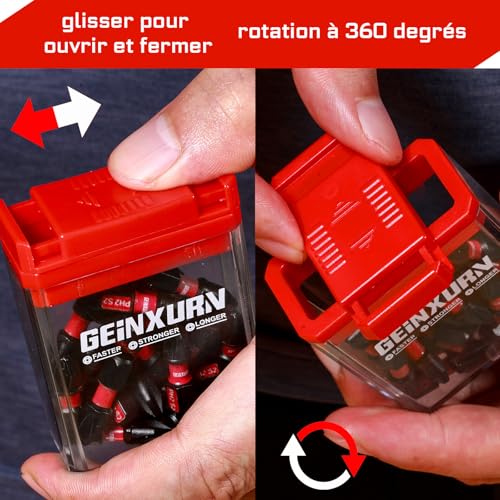 Embouts de vissage magnétiques Geinxurn boîte colorée de 90 pcs - 7