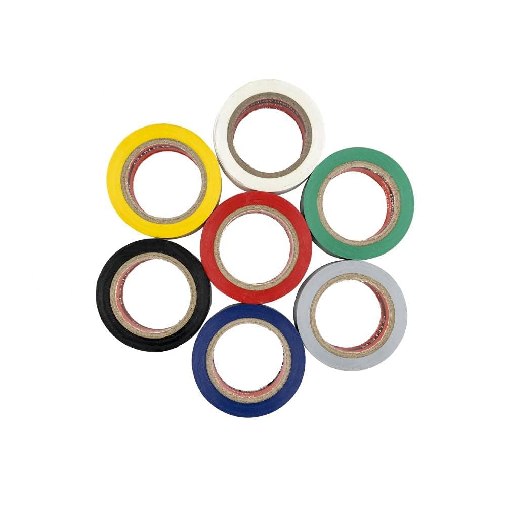 Orret Home 5 Adet Elektrik Bandı,Pvc Bant,10 Metre (Renkli)