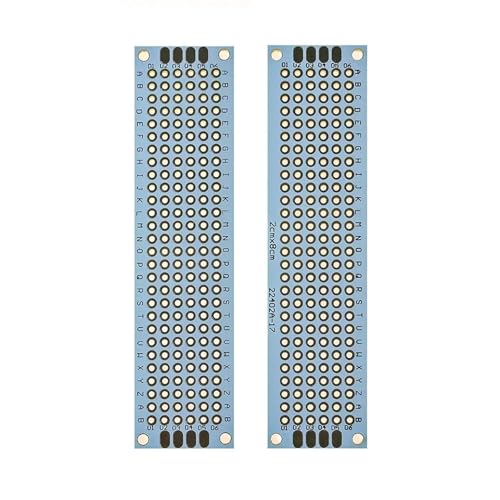 Kit électronique DIY circuit imprimé 2x8 cm double face blanc et plaque prototype perforée - 3