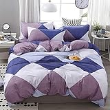 STYLISH DESIGN: The duvet cover set use pure environmental printing technology, bright colors, high color fastness, no harmful substances added in the printing and dyeing, protect your health. Soft bedding sets are ideal for your bedroom, all duvet sets come with 2 pillowcases and 1Flat sheet. You can choose the s