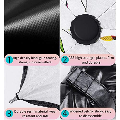 image for Rizzon Automatic Umbrella Begonia Flower Automatic Folding Windproof T