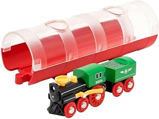 BRIO World 33892 Classic Steam Train & Tunnel Wooden Toy Set for Kids 3+ | FSC-Certified, Expandable BRIO Compatible