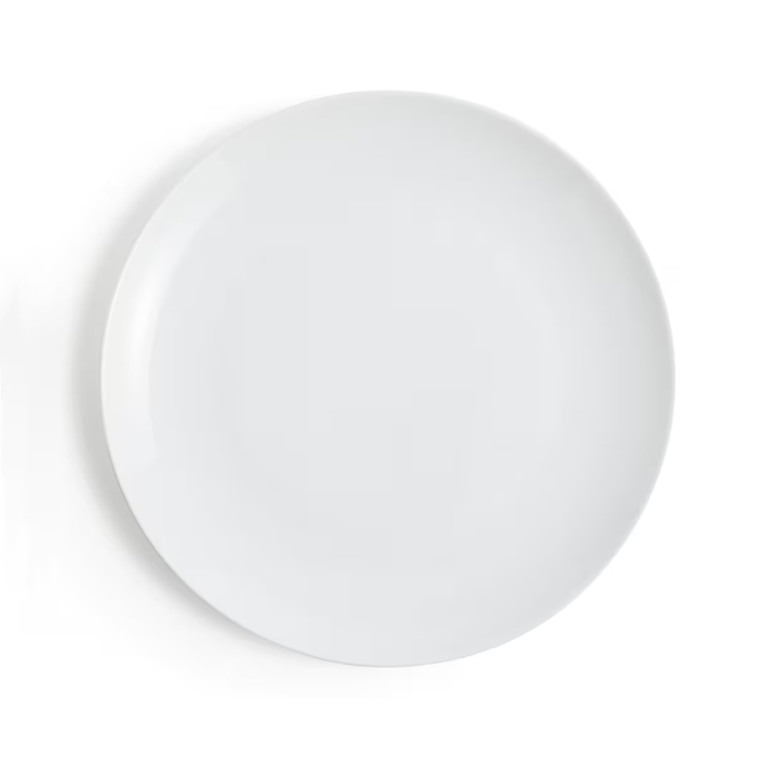 Glim&Glam White Porcelain Dessert Plates, 7.5", Set of 48