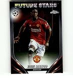2023-24 TOPPS CHROME UEFA CLUB COMPETITIONS #57 KOBBIE MAINOO MANCHESTER UNITED SOCCER OFFICIAL TRADING CARD OF SOCCER
