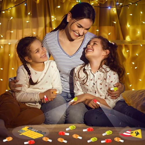 Bagues LED phosphorescentes doigts : lot de 36 petits cadeaux pour invités de Noël