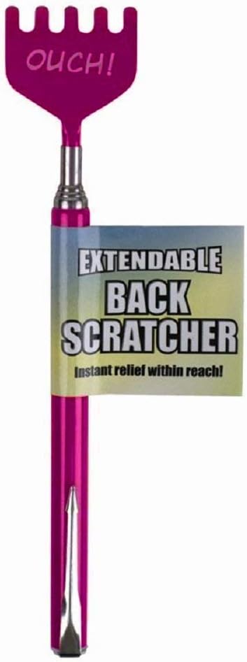 Executive Telescopic Extendable Soft Grip Metal Back Scratcher