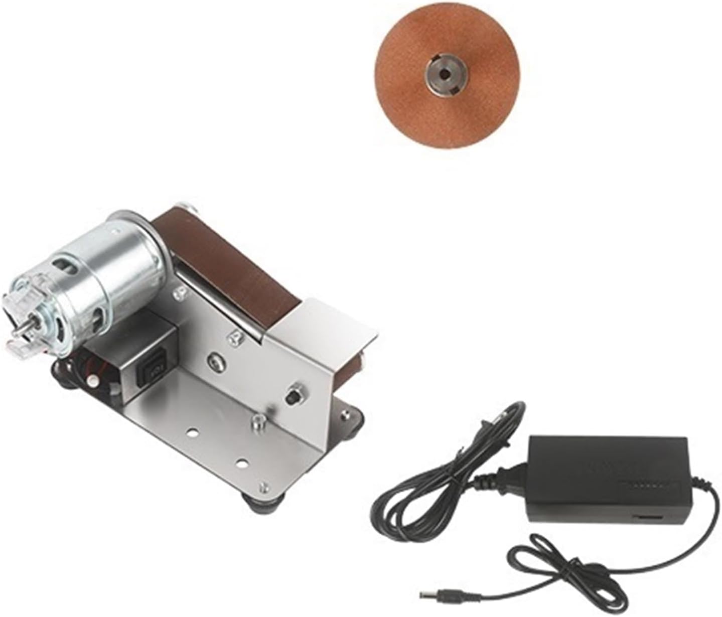 Sander, Polisher Belt Sander Machine DIY Polishing Grinding Machine Electric Belt Sander Cutter Edges Sharpener Sander Polisher(Group 2)