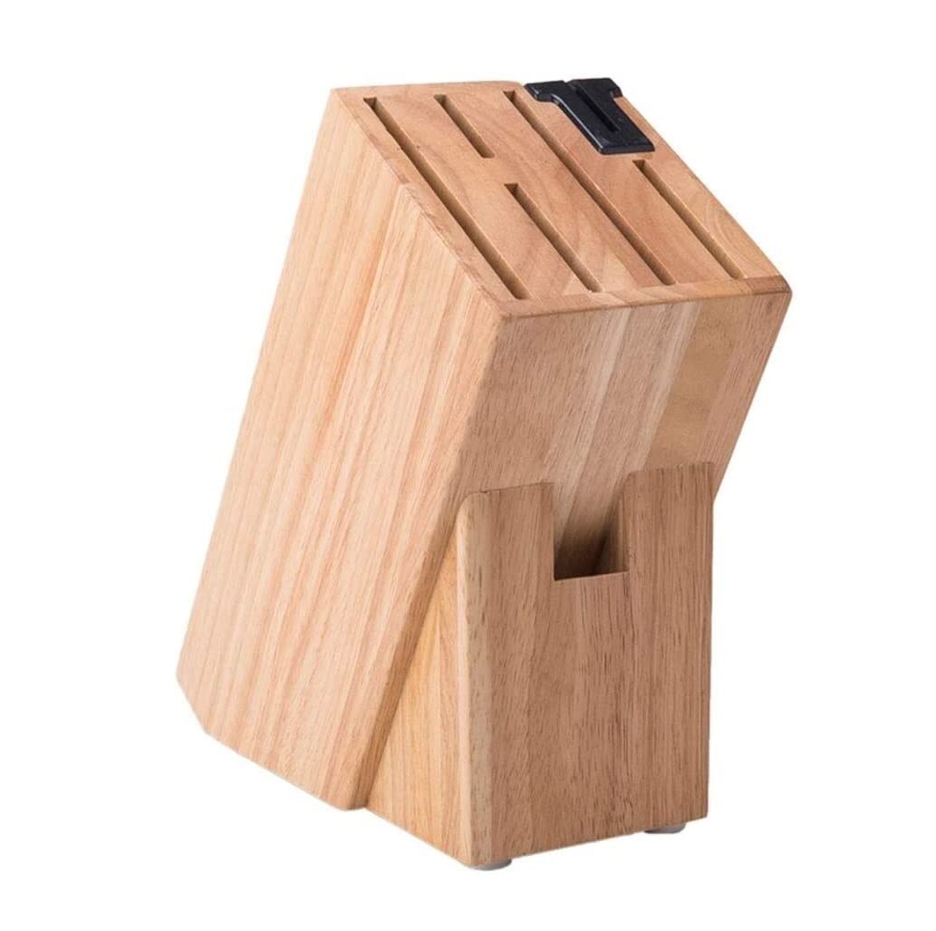 Bloc de couteaux universel en bois pour le rangement de vos ustensiles de cuisine compact