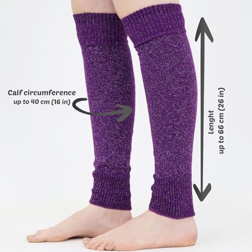 Mysocks Leg Warmers Extra Soft Stylish Fancy Winter 80s Party Dance Neon Long Legwarmers for Women Girls Ladies4