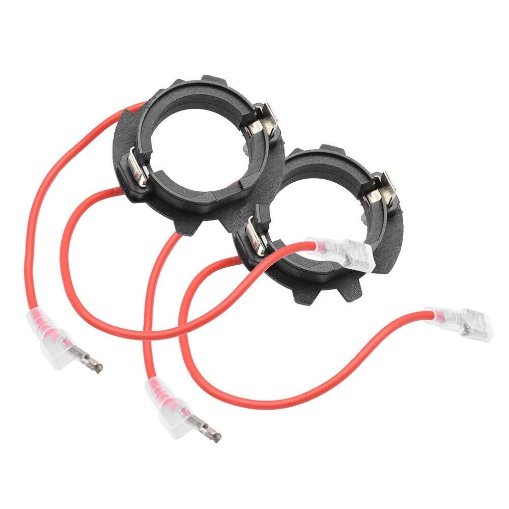 Winwinland H7 LED Glühbirnenhalterung Scheinwerfer Halter, Basis & Halteclips Adapter Kompatibel mit Golf MK5/Jetta/Golf 5– 2 Stück