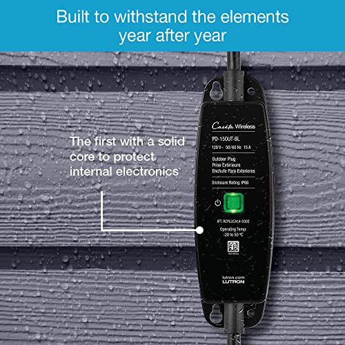 Image of Lutron Caseta Smart Outdoor Plug & Remote for Lights (Smart Hub Required)