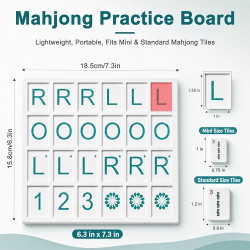 Image of PATPAT American Mahjong Board Games Practice Board Solo Training Tool