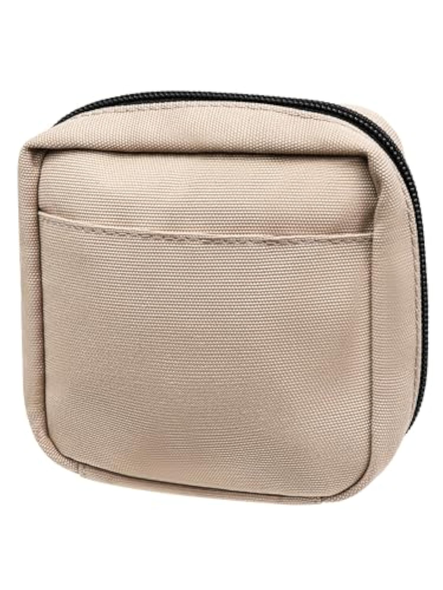 Mini Sand Gray Mesh Cosmetic Pouch for Makeup Essentials