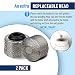REXIPETS Dog Nail Grinder Replacement Head - Pet Nail Grinder Diamond Tip for Paws- 2 Pack Professional Dog Claw Grinder Bits Replaceable Diamond Nail Grinder Wheel (Short)