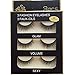 Sunniess Hair Imported Fiber Attractive 3D Mink Handmade Reusable Long Cross False Eyelashes Makeup Thick Natural Black Fake Eye Lashes 3 Pairs(3D-03)