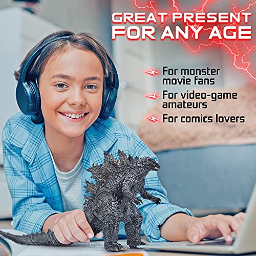 Girarvs Dinosaur Gоdzillа Toy - Gоdzillа Action Figure - Movie King Of Mоnsters Gоdzillа Series Toy - The Best Gift For Kids Boys And Girls(Breathing With Atoms) (Black) #TOP4