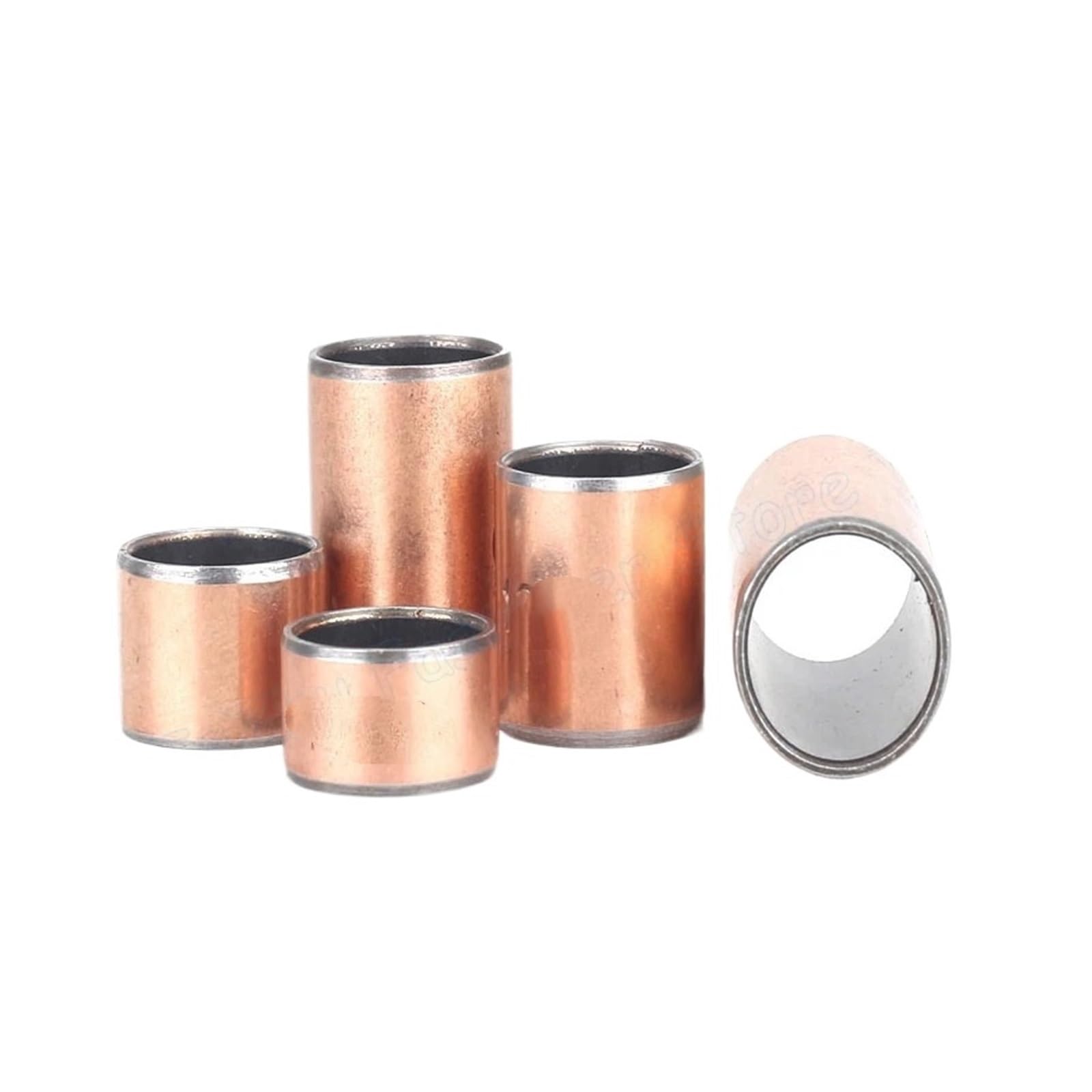 Roulements à billes bimétalliques autolubrifiants à gorge profonde - Douilles à manchon en cuivre sans huile (diamètre intérieur 10-15 mm) for une utilisation à grande vitesse(14x16x25mm (5pcs))